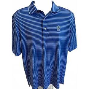 FOOT JOY MENS GOLF POLO LARGE BLUE‎